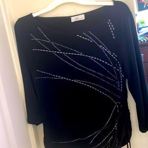 Black formal top size XL